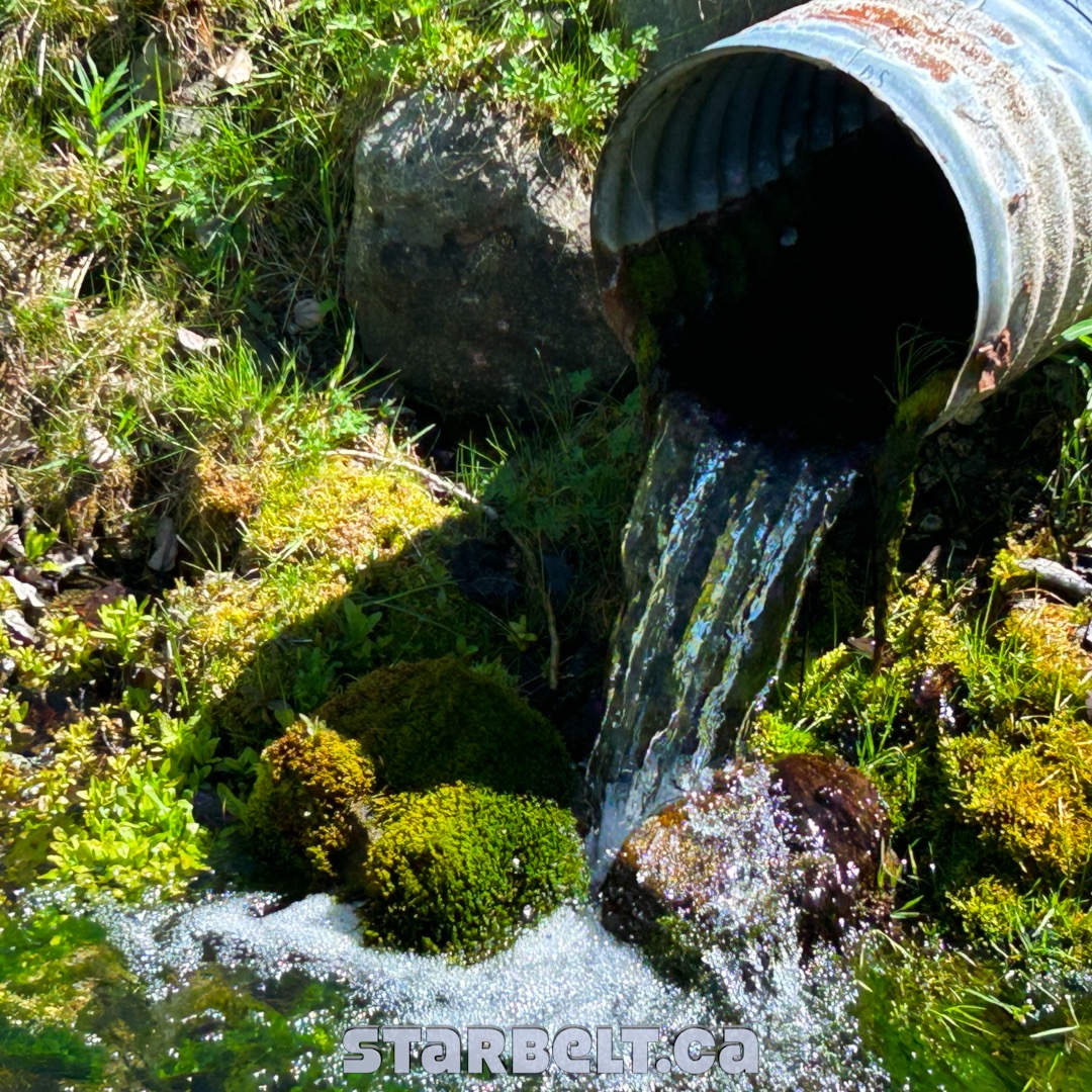 metal culvert water discharge